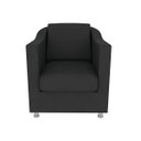 Ver imagem 2 de Poltrona Decorativa Tilla Suede Preto