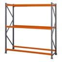 Ver imagem 1 de Mini Porta Pallet Inicial 1,8x0,8x2m Estante de Armazenagem com 3 Níveis 500kg - Sa Gôndolas