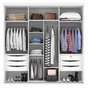 Ver imagem 3 de Guarda Roupa Casal 2 Portas MDF 2,07 m Inovatto Belmax
