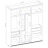 Guarda Roupa Casal 2 Portas MDF 2,07 m Inovatto Belmax - 5