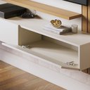 Ver imagem 4 de Home Theater Suspenso Juriti 1.5 Off White Matte/Freijó - Colibri Móveis