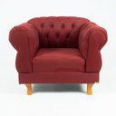 Ver imagem 1 de Poltrona Chesterfield Capitonê Elisabeth Suede Bordo Decoração, Recepção, Salas de Tv e Estar