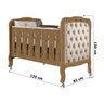Berço Imperial Com Capitonê Amêndoa/Bege – Planet Baby Móveis - 4
