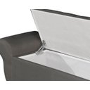 Ver imagem 4 de Recamier Baú para Cama Casal Ana 1,30m Estofado Retro Premium Closet Estilo Decorativo Cor Cinza