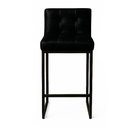 Ver imagem 5 de Banqueta Cozinha Alta com Encosto Industrial Kit 4 Preto Lirina Pu C05 - D’Rossi