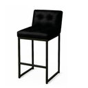 Ver imagem 6 de Banqueta Cozinha Alta com Encosto Industrial Kit 4 Preto Lirina Pu C05 - D’Rossi