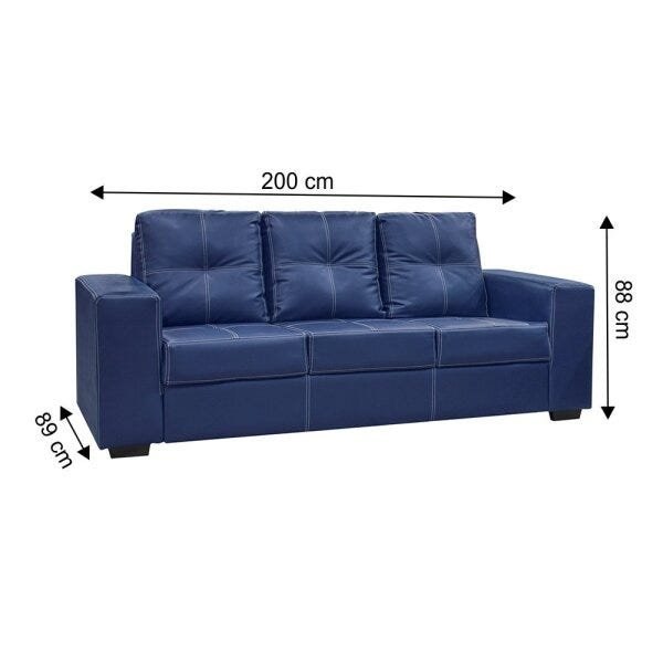 Sofá Simbal San Diego 3 Lugares MadeiraMadeira