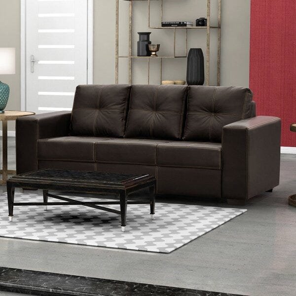 Sofá Simbal San Diego 3 Lugares MadeiraMadeira