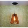 Pendente em MDF 22x22 encerada, ambientes internos - 2