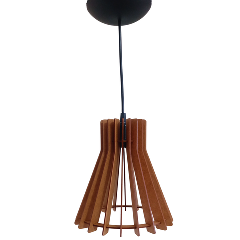 Pendente em MDF 22x22 encerada, ambientes internos