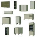 Ver imagem 4 de Cozinha Modulada Henn Connect 11 Peças 17 Portas 2 Gavetas