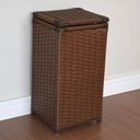 Ver imagem 5 de Kit Cesto Roupas e Gaveteiro 3 Gavetas Fibra Sintética 30x60 Palha Indiana Marrom