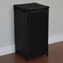 Ver imagem 5 de Kit Cesto Roupas e Gaveteiro 3 Gavetas Fibra Sintética 30x60 Preto