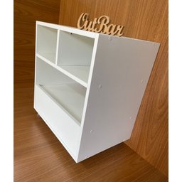 Carrinho com Rodinhas para Impressora e Pequenos Espaços Mdf - 2
