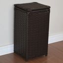 Ver imagem 5 de Kit Cesto Roupas e Gaveteiro 3 Gavetas Fibra Sintética 30x60 Argila Marrom Escuro