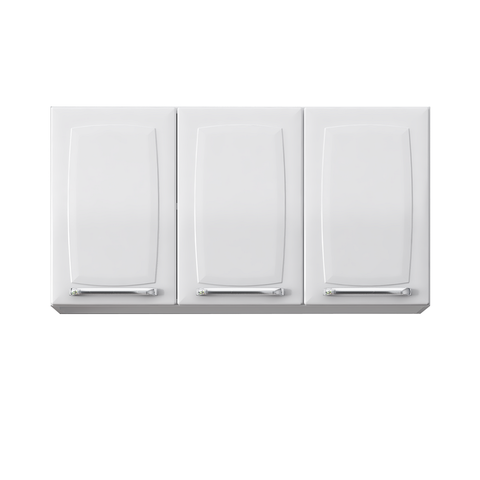 Armário Aério 3 Portas Luce - Itatiaia Branco