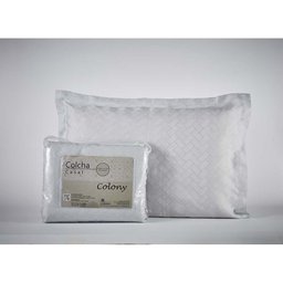 Kit Colcha Queen Colony Bricks 59 Prata - J Serrano - 2