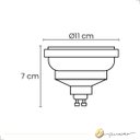 Ver imagem 4 de Lâmpada Led Ar111 Base Gu10 12w 2700k Dimerizável 24° Irc 95 220v
