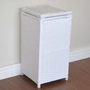 Ver imagem 5 de Kit Cesto Roupas e Gaveteiro 3 Gavetas Fibra Sintética 30x60 Branco
