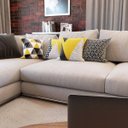 Ver imagem 2 de Kit 4 Capas de Almofadas Amarelas e Pretas Geométricas e Decorativas Escandinavo 40x40 - Novadecora