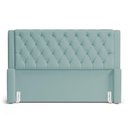 Ver imagem 2 de Cabeceira e Calçadeira Báu Queen Size Atena 160cm Capitonê Veludo Acqua - Desk Design