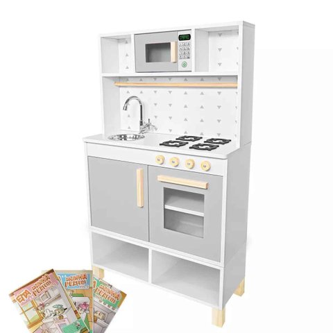 Módulo Crescer Cozinha Infantil - Cinza