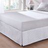 Saia para Cama Box Matelassada Queen Branco - Hedrons - 1