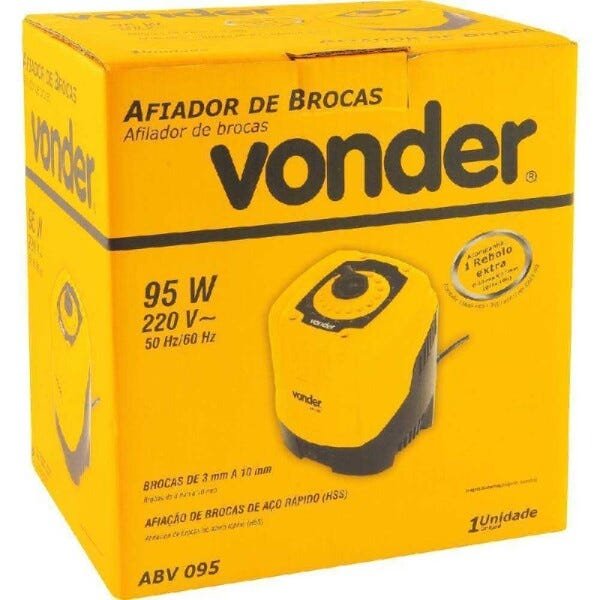 AFIADOR DE BROCAS ABV095 VONDER BROCA DE 3MM A 10MM 95W 220V - 5