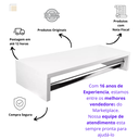 Ver imagem 6 de Cabideiro de Parede Arara para Lojas e Quarto Mdf Branco