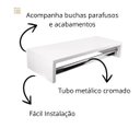 Ver imagem 2 de Cabideiro de Parede Arara para Lojas e Quarto Mdf Branco
