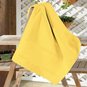 Kit Toalha Lavabo Velour Artesanalle Dohler 30x45cm com 06 Unid Cor: Amarelo