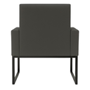 Ver imagem 4 de Poltrona Decorativa para Escritório e Consultório Base Metal Cinza
