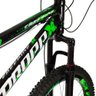 Bicicleta Aro 26 Quadro 13 Alumínio 21v Freio a Disco Mecânico Freeride Preto/Verde - Dropp - 5