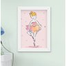Quadro Decorativo Infantil Quarto Bebê Menina Bailarina Kit 3 Peças - 4