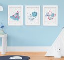Ver imagem 1 de Quadrinho Infantil Bebê Menino Astronauta Foguete Kit 3 Peças