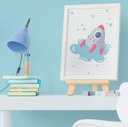Ver imagem 2 de Quadrinho Infantil Bebê Menino Astronauta Foguete Kit 3 Peças