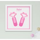 Ver imagem 2 de Quadro Infantil Quarto Bebê Menina Ballet Bailarina Kit 3 Peças