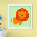 Ver imagem 2 de Quadro Infantil Quarto Bebê Menino Menina Safari Kit 3 Peças