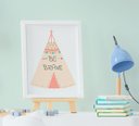 Ver imagem 3 de Quadro Decorativo Quarto Infantil Raposa Indian Fox Kit 3 Peças