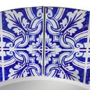Ver imagem 4 de Espelho Redondo Revestido em Cristal Azul 91x91cm