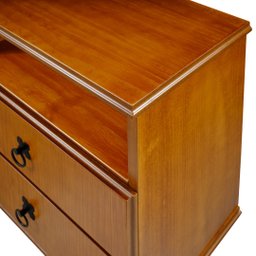 Mesa de Cabeceira com 2 Gavetas Mv Mel - 2