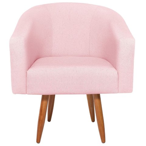 Poltrona Decorativa Jade Design Moderno Sala de Estar Quarto Escritório Confortável Luxo Pés Palito 