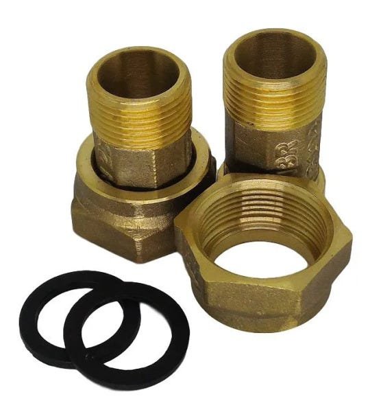 Hidrômetro Multijato Medidor de Água 1.1/2" 20m³/h + Conexões - 5