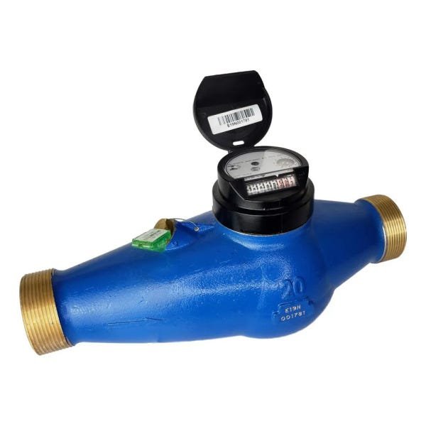 Hidrômetro Multijato Medidor de Água 1.1/2" 20m³/h + Conexões - 4