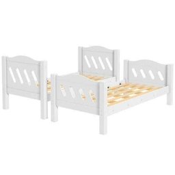 Beliche de Solteiro que Vira Duas Camas Pérola Branco Quarto - Fenix - 3