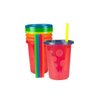 Copos com Canudo Coloridos 296 ml The First Years - 4 unidades - 1