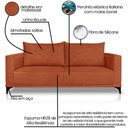 Ver mais imagens de Sofa Nori 3 Lugares Pes de Ferro 200cm Linho Boucle 3303 Ezz 3303