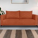 Ver imagem 2 de Sofa Nori 3 Lugares Pes de Ferro 200cm Linho Boucle 3303 Ezz 3303