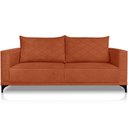 Ver imagem 1 de Sofa Nori 3 Lugares Pes de Ferro 200cm Linho Boucle 3303 Ezz 3303