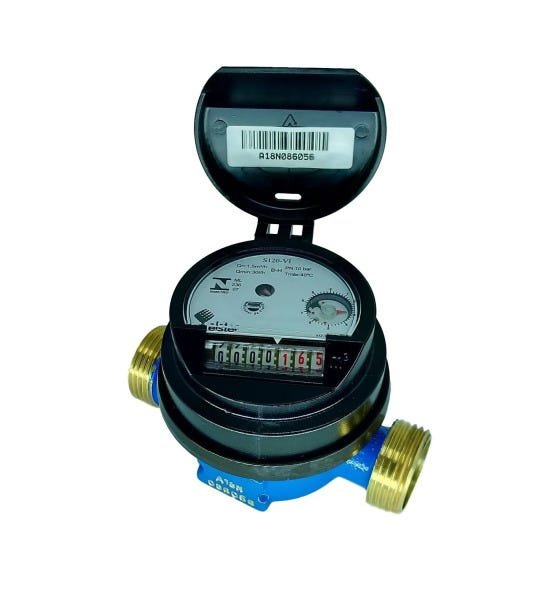 Hidrômetro Medidor de Água Unijato Rosca de 3/4 + Luvas BL - 2